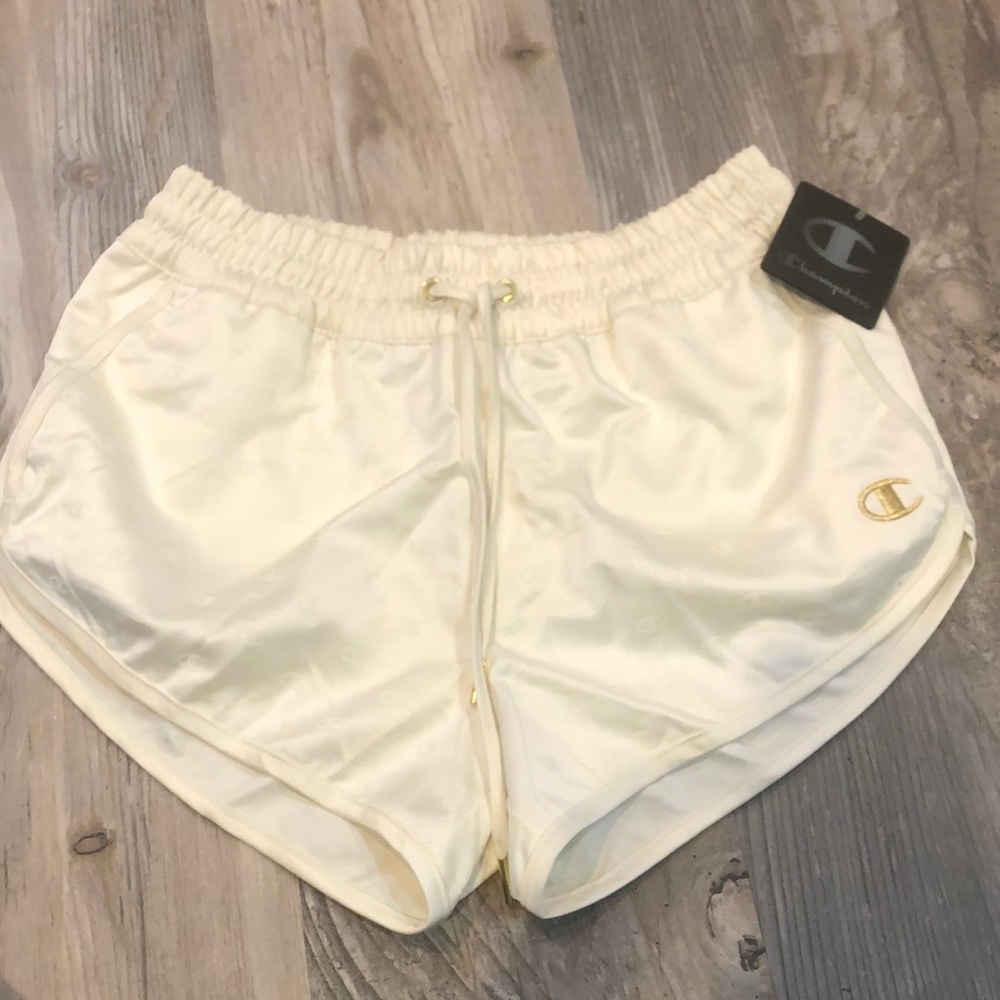 COPY - NWT Champion White and Gold Shorts